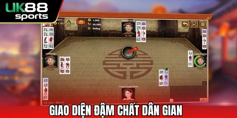Giao diện đậm chất dân gian