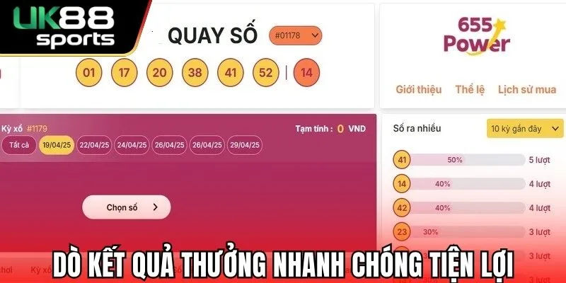 Xổ Số Power 6/55 - Hé Lộ Mẹo Săn Jackpot Lớn Tại UK88 2 Dò kết quả thưởng nhanh chóng tiện lợi